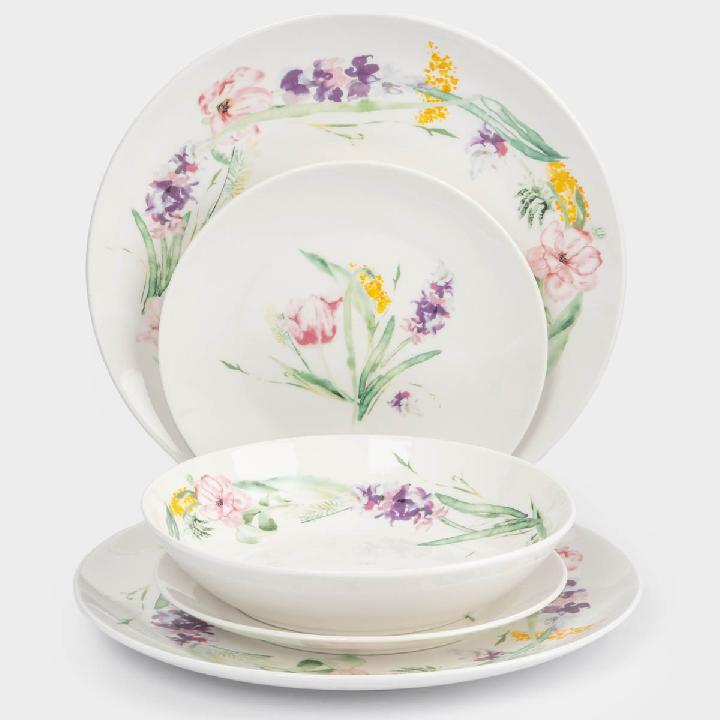 Сервиз обеденный Anna Lafarg Тюльпан 18 предметов на 6 персон
