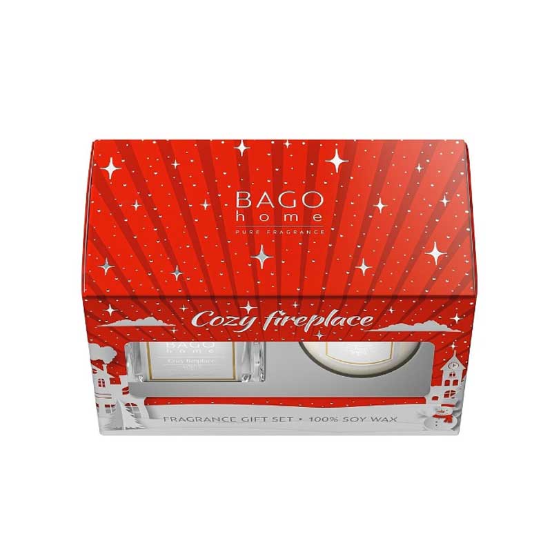 Набор BAGO home Вечер у камина: диффузор ароматический и свеча