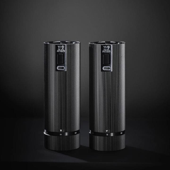 Набор мельниц для соли и перца Peugeot Night Electric 15см