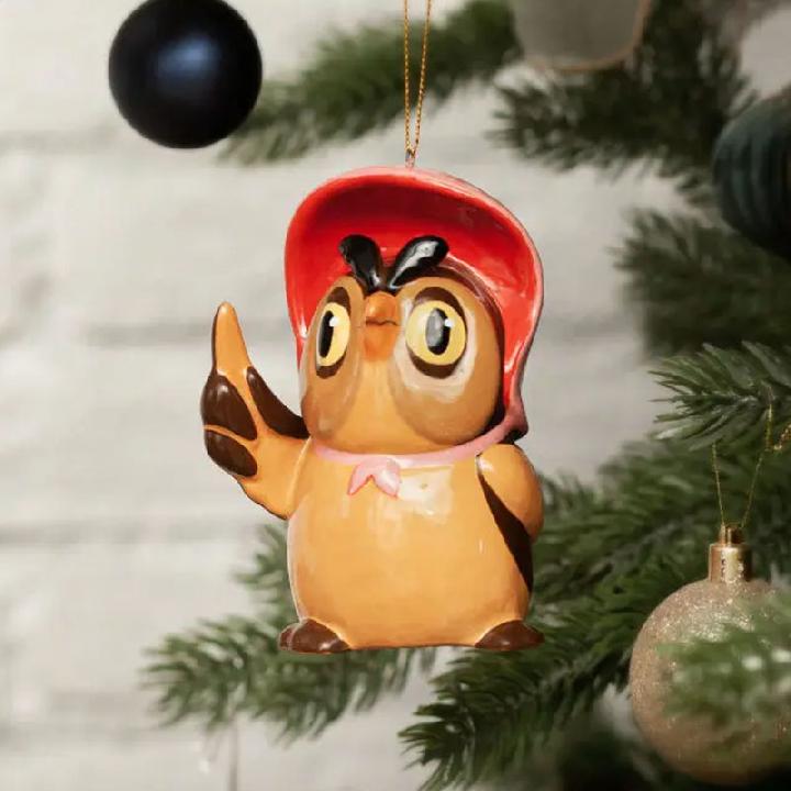 Елочная игрушка Ярославская Керамическая Мануфактура Сова
