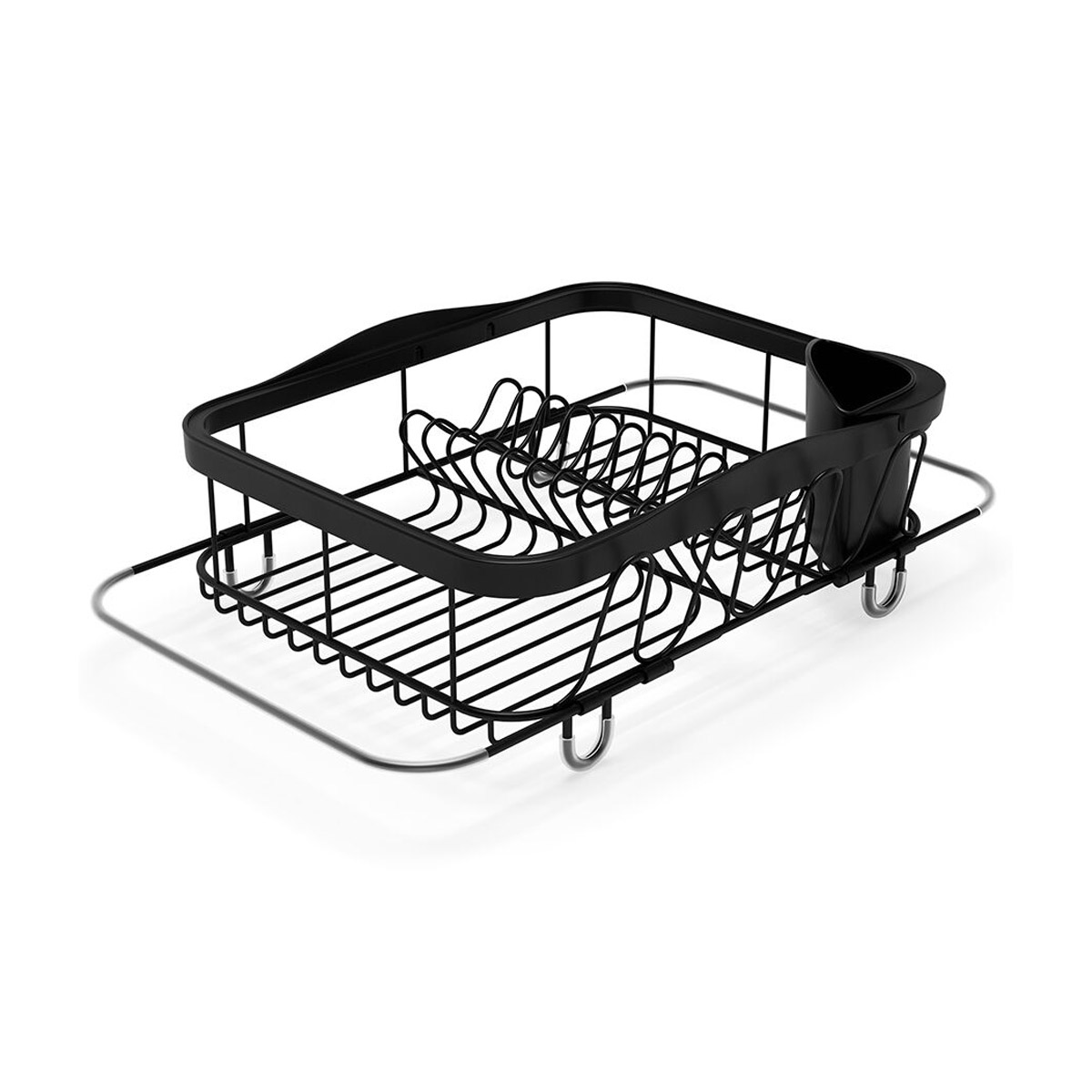 Сушилка для посуды Umbra Sinkin 28х14х47см, цвет черный