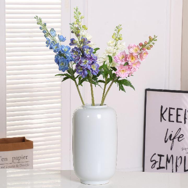 Цветы искусственные FloDecor Дельфиниум Аякса 72см, сиреневый