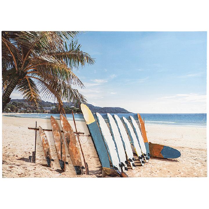 Панно декоративное с эффектом Bergenson Bjorn 3D Surf Beach 70х50см