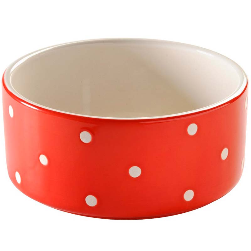

Миска для животных Polka ot 18 см красная, Красный