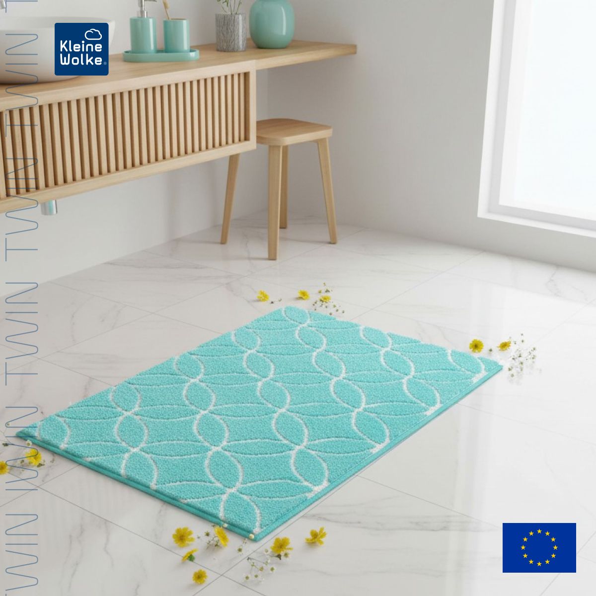Коврик для ванной Kleine Wolke Twin 70x120см