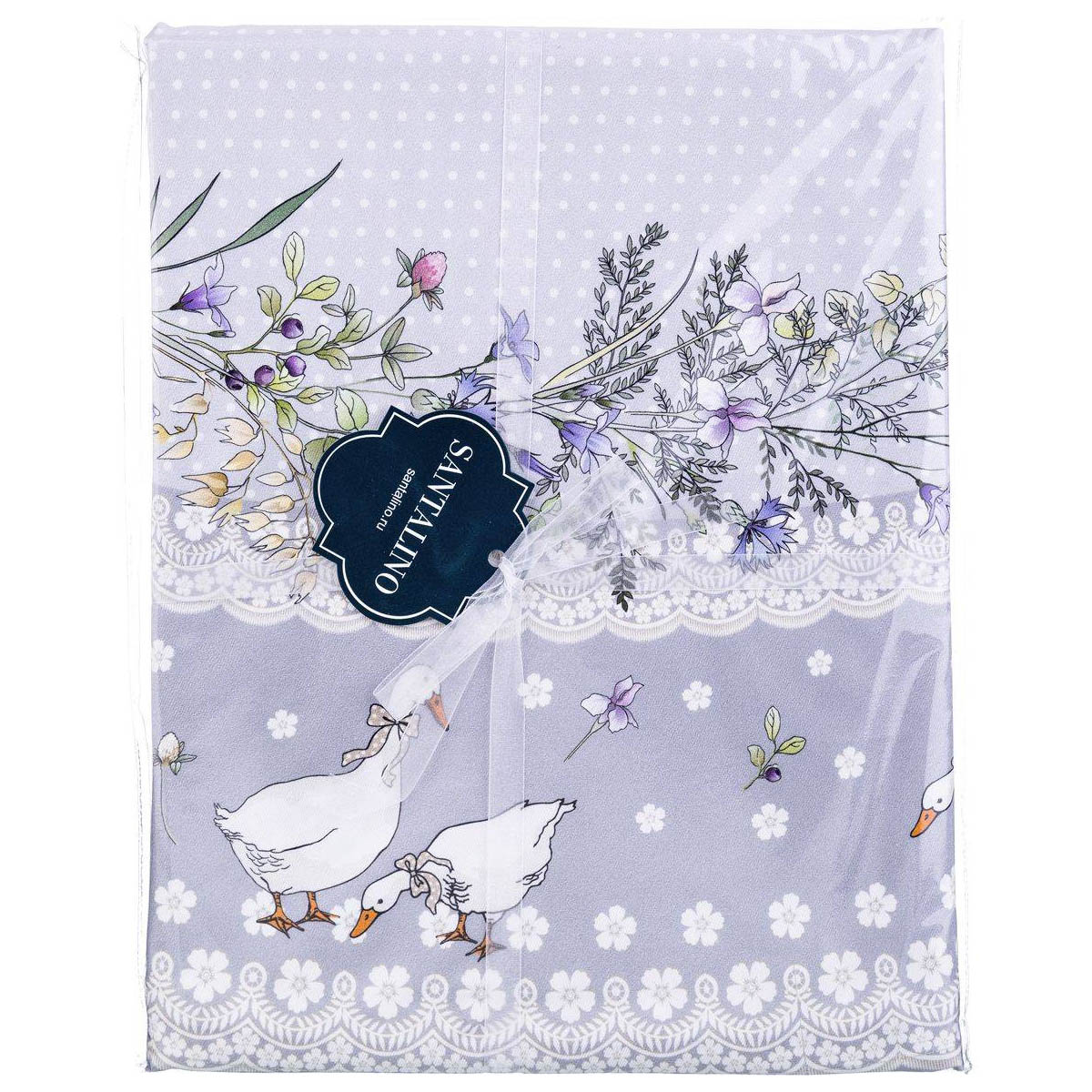 Скатерть с пропиткой Santalino Гуси Легард 180см