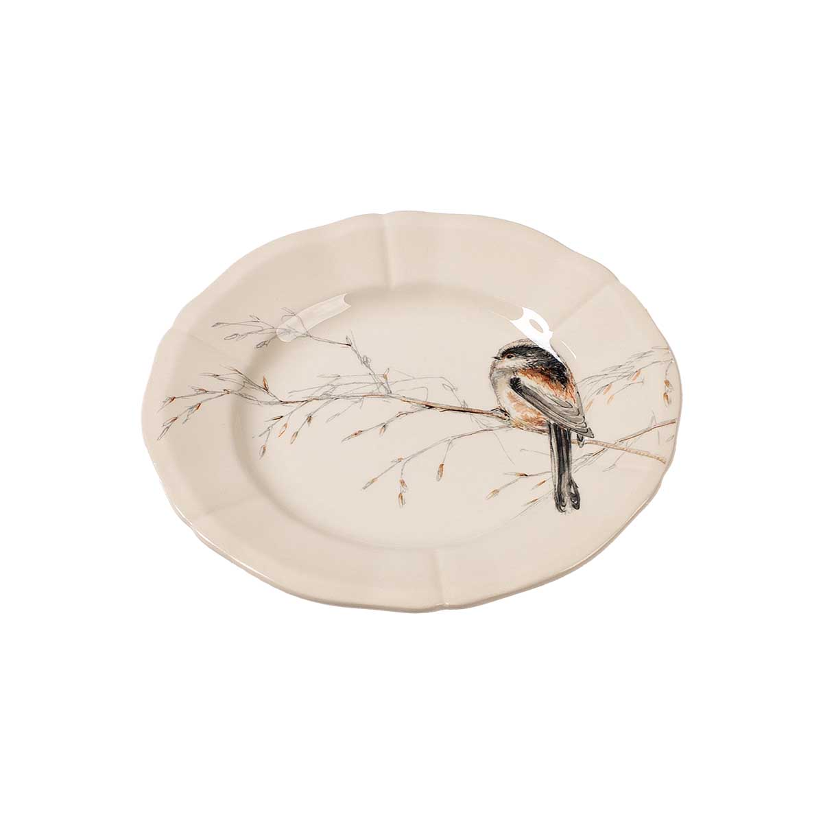 Тарелка для канапе Gien Oiseaux Foret Синица