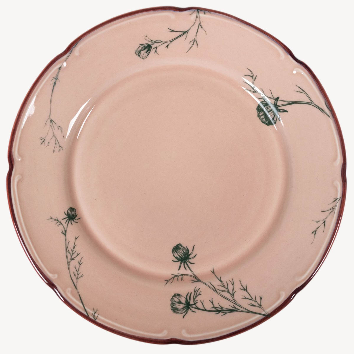 Тарелка закусочная Дымов Керамика Космея день 12:00