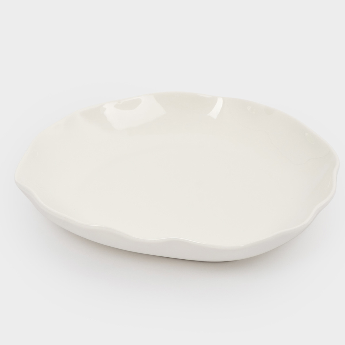 Тарелка суповая Anna Lafarg White Ocean Волнистый край