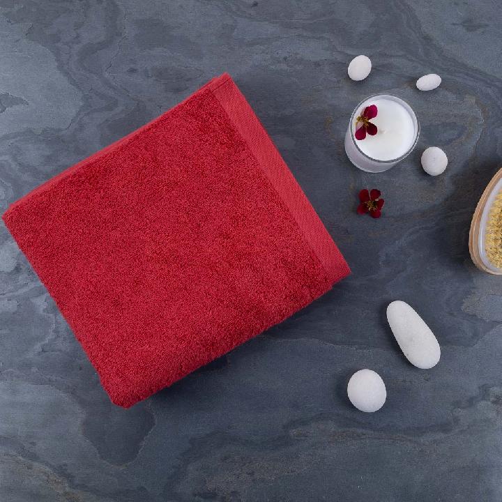 Полотенце махровое Lameirinho Aqua 50x100см, цвет красный