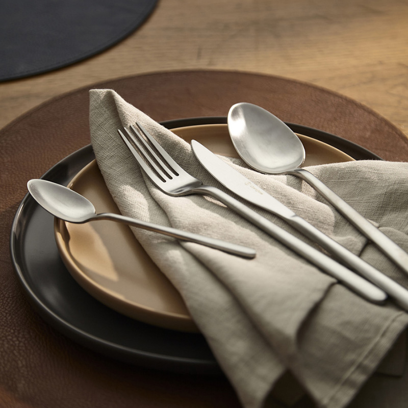 Набор столовых приборов Liberty Jones Pure 24 предмета на 6 персон, матовый серебряный