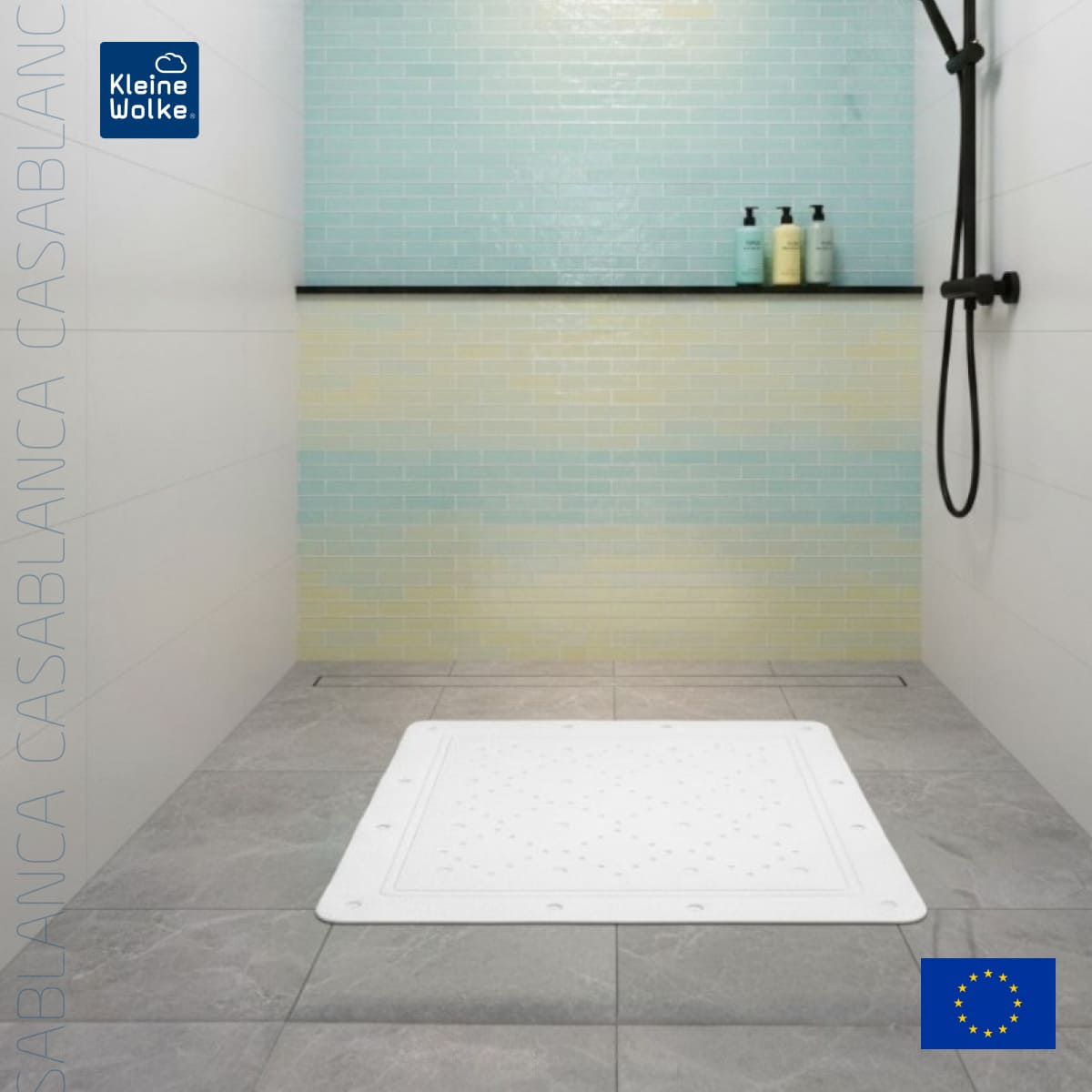 Антискользящий коврик Kleine Wolke Casablanca, белый