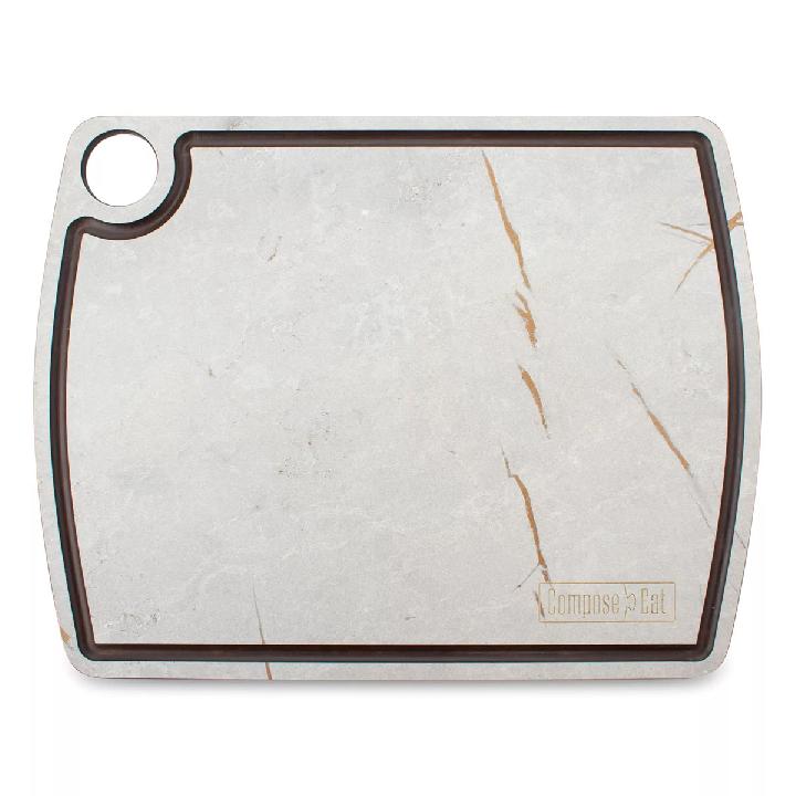 Доска разделочная c желобом ComposeEat Мраморный Грейс 29х22см
