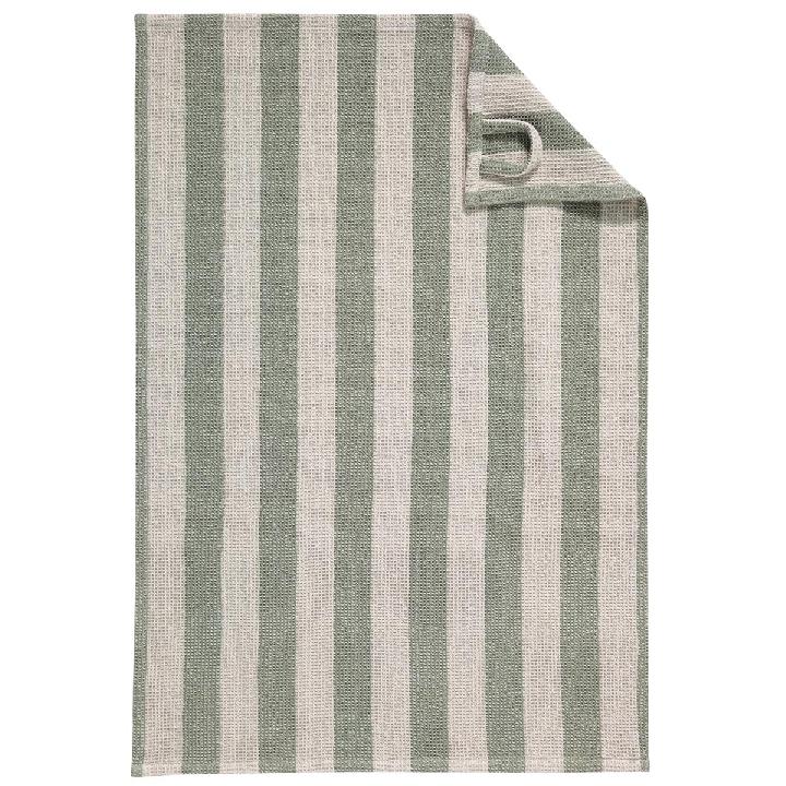 Полотенце кухонное вафельное Cawo Stripes 50x70см, цвет коричневый, платиновый