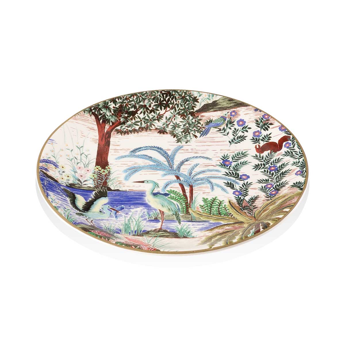Тарелка для канапе Gien Le Jardin Du Palais Цапля