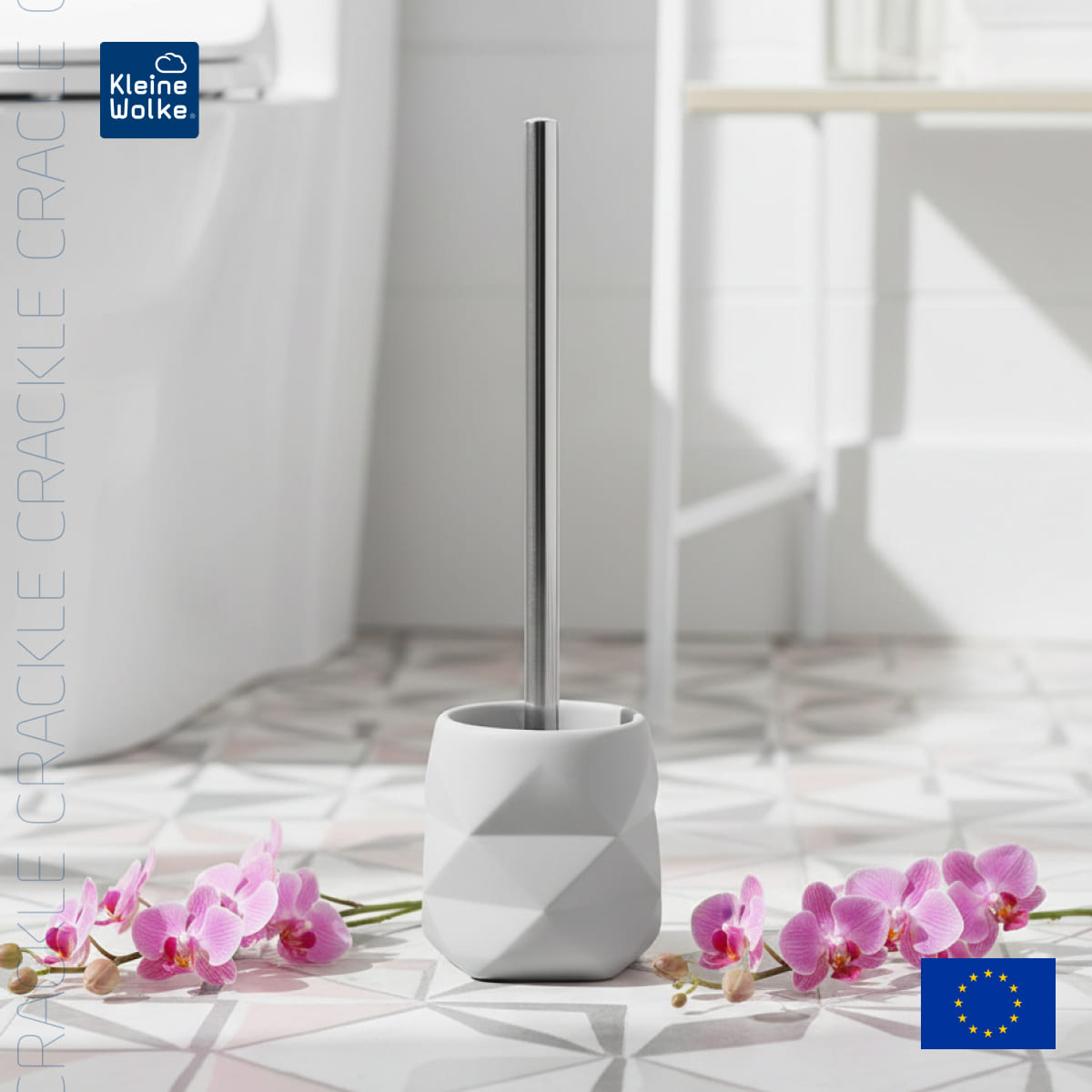 Ерш с подставкой Kleine Wolke Crackle Platinum