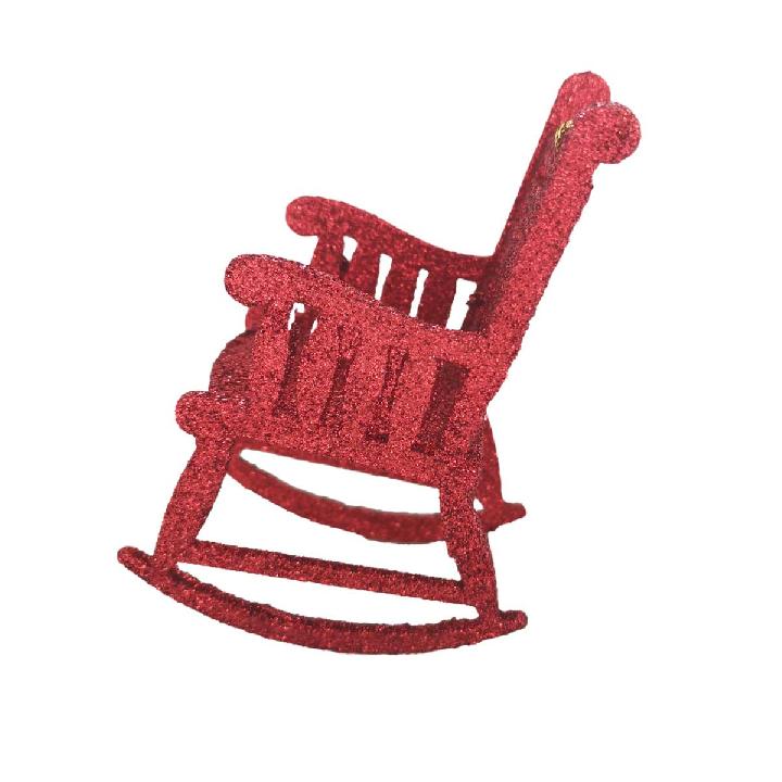 Елочное украшение Magic Time Кресло-качалка, цвет красный