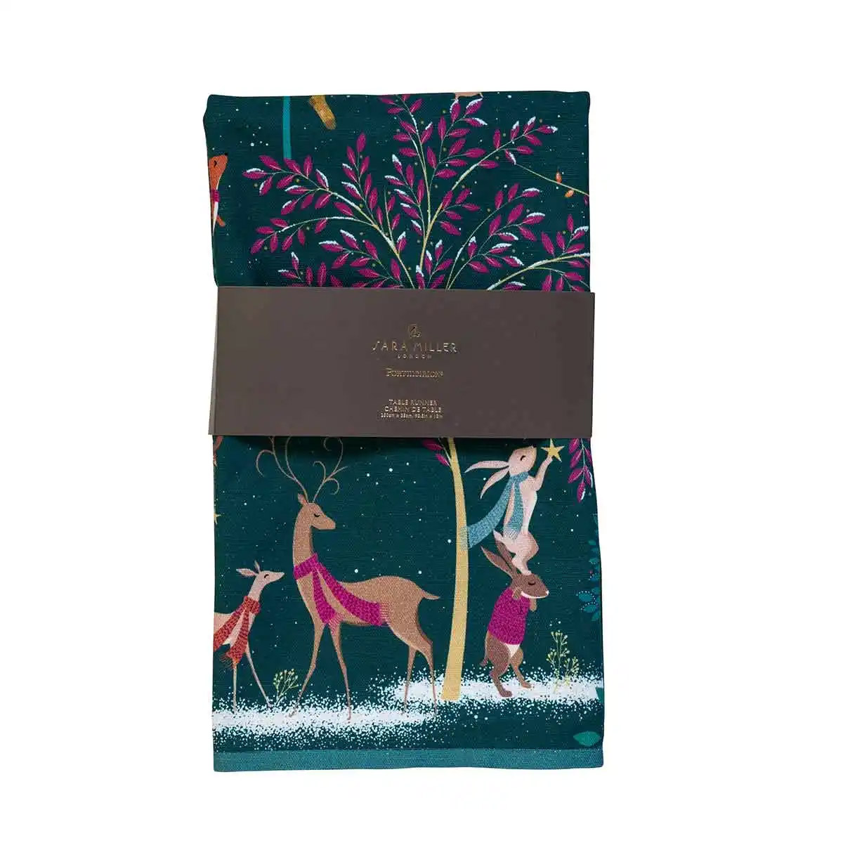 Дорожка на стол Portmeirion Woodland Tales Олень и Робин 250х35см