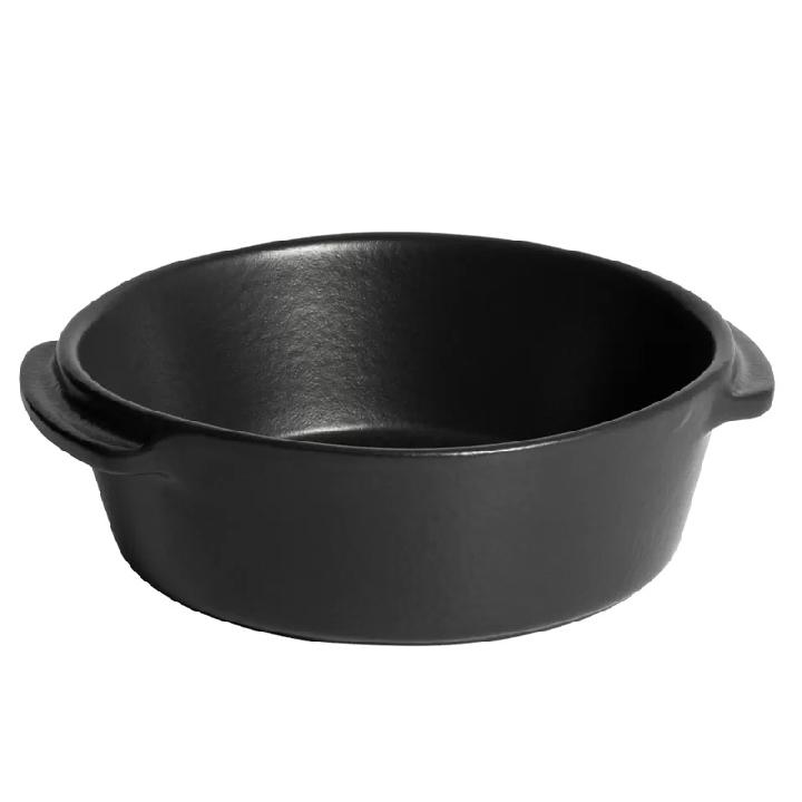 Мини-форма круглая для запекания Emile Henry Solo, цвет базальт