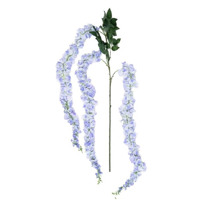 Искусственные цветы Silk-ka Глициния 178см, цвет голубой