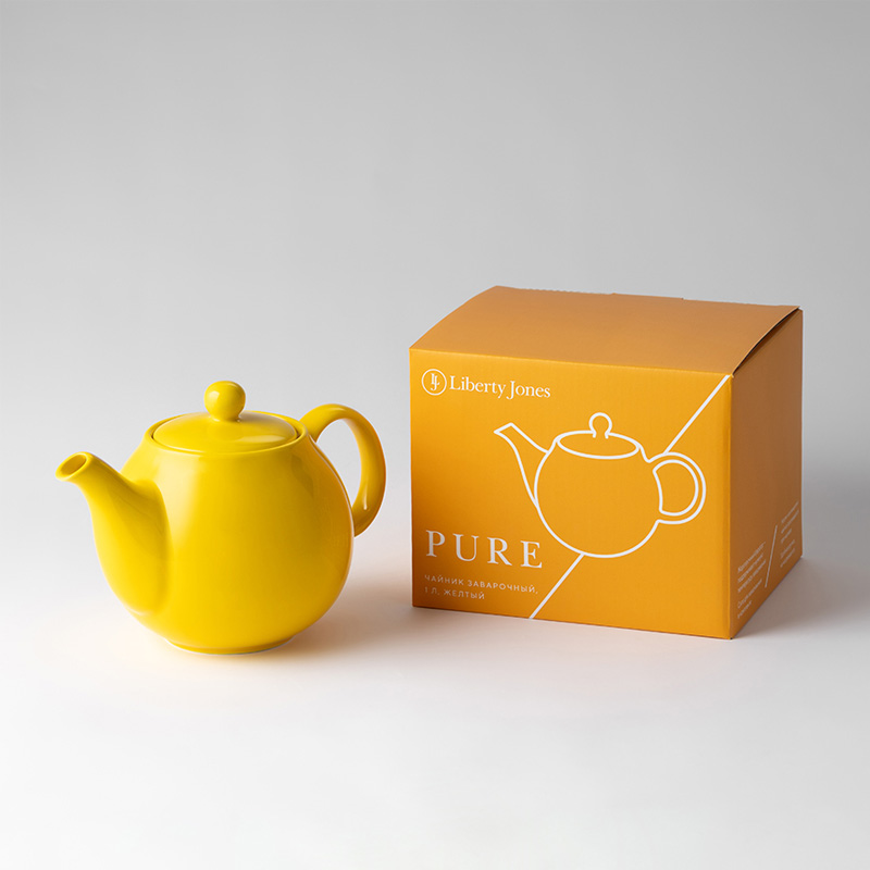 Чайник заварочный с ситом Liberty Jones Pure 1л, желтый
