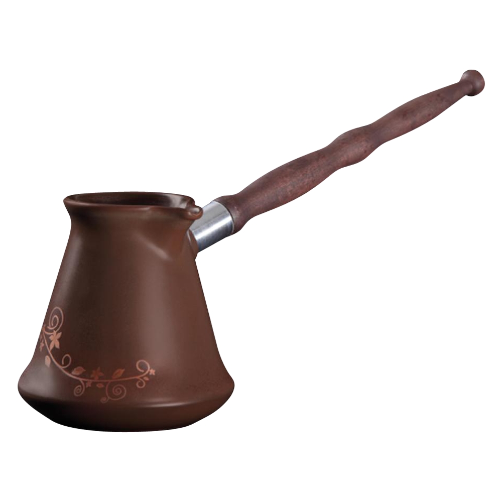 Турка Ceraflame Ibriks 350мл, цвет шоколадный с декором