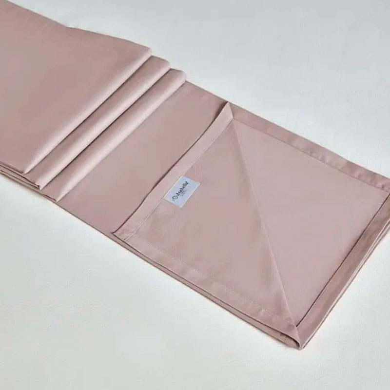 Комплект постельного белья евро Anabella Asabella, цветы на белом, простыня бежево-розовая