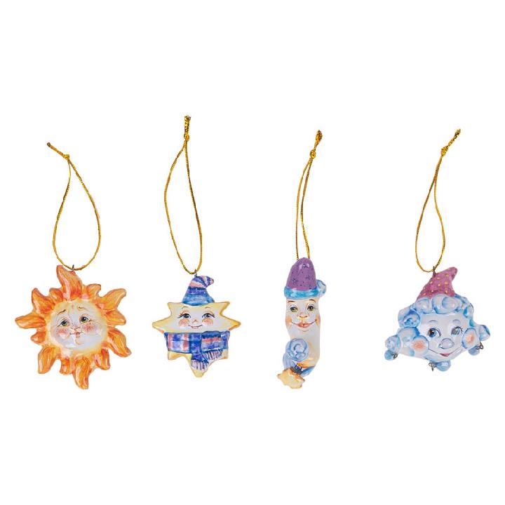 Набор елочных игрушек Ярославская Керамическая Мануфактура Небесные