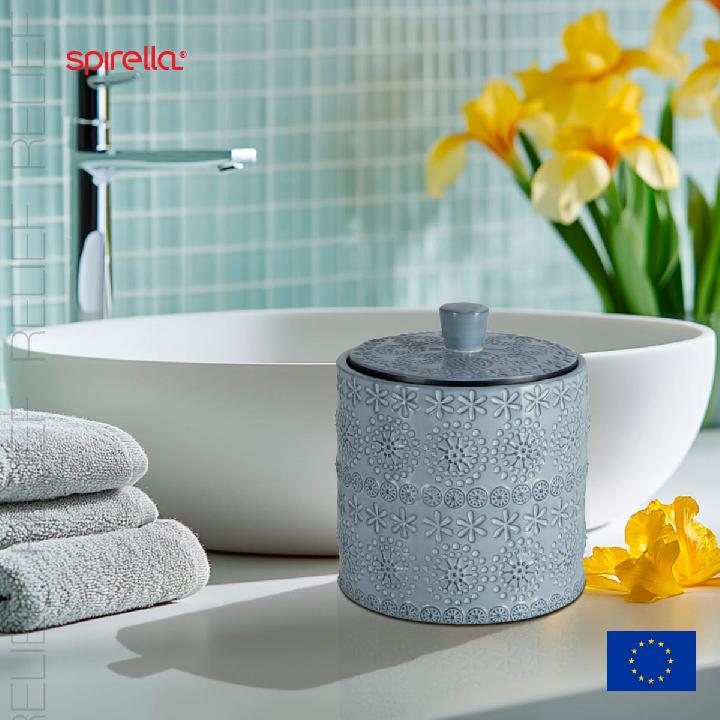 Емкость для аксессуаров Spirella Relief, серый