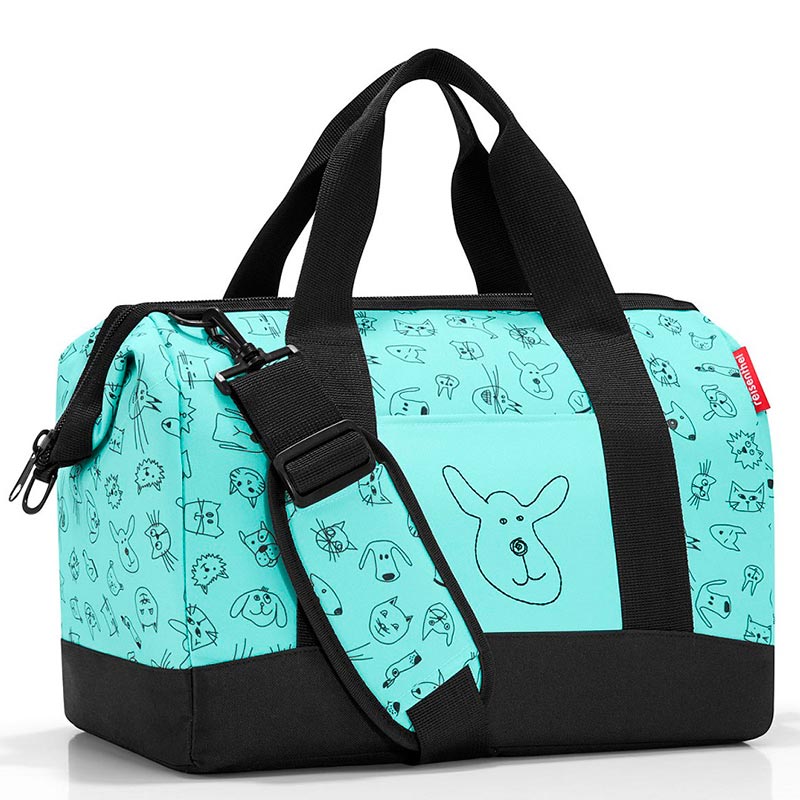 

Сумка детская Reisenthel Allrounder M Cats and dogs мятная, Розовый