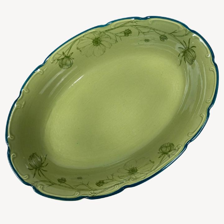 Салатник овальный Дымов Керамика Космея вечер 20.00