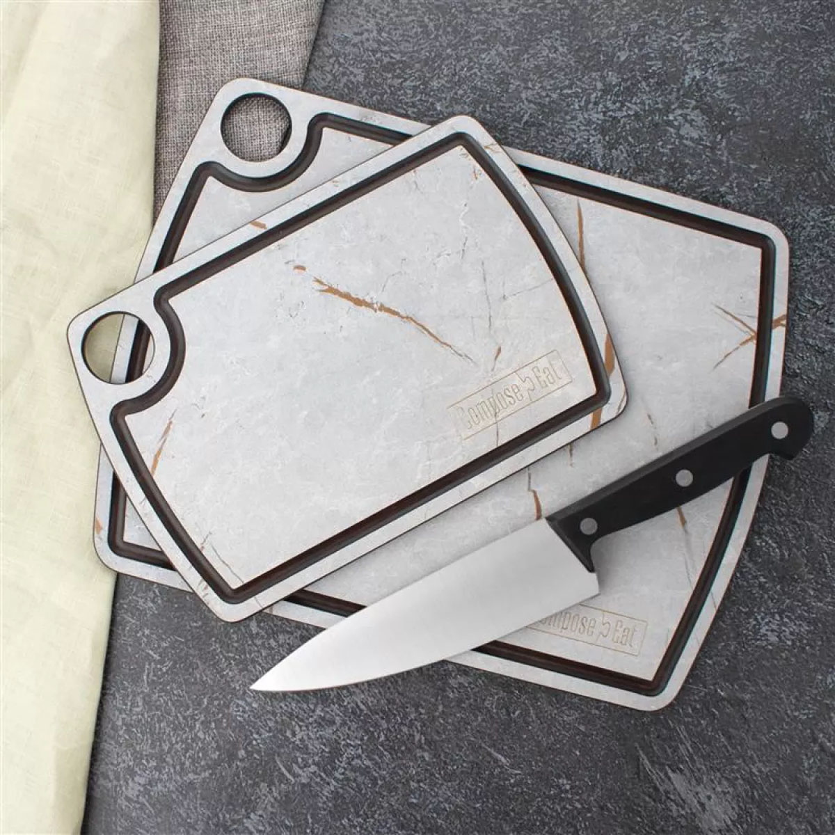 Набор разделочных досок ComposeEat Мраморный Грейс 3шт