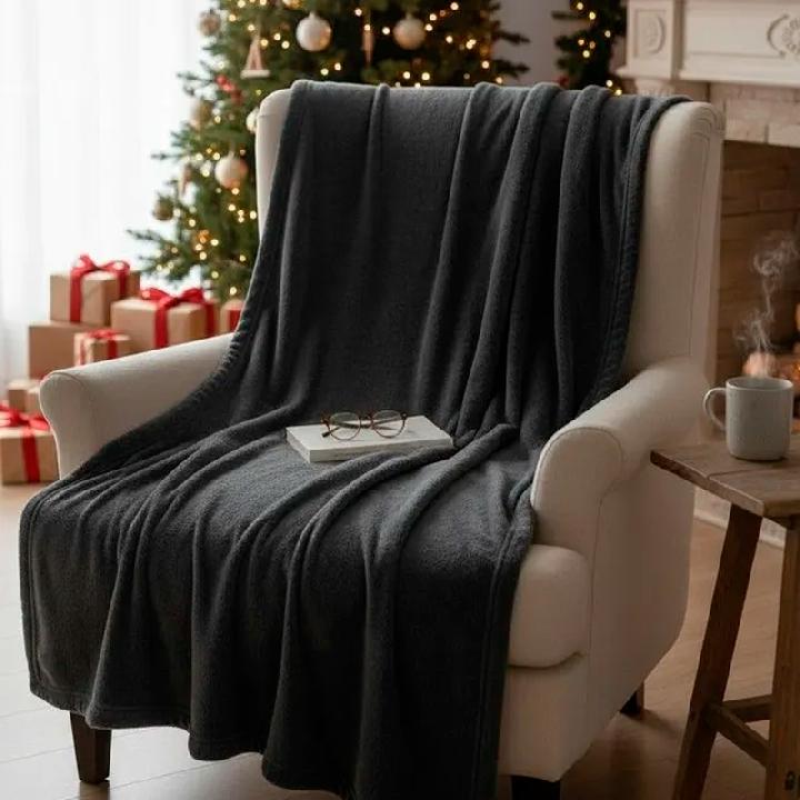 Плед 150x200см Pappel Cotton, серый