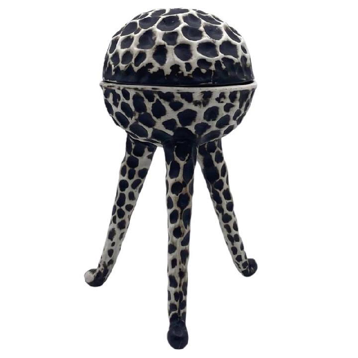 Салатник Kenai Ceramics PuraSangre, белый, черный