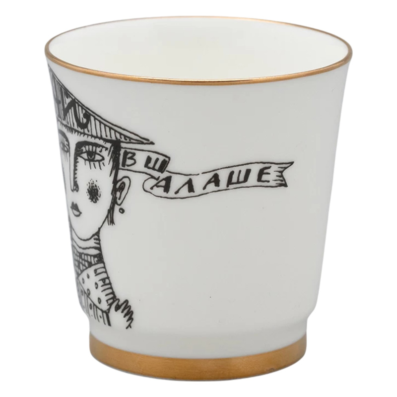 Набор стопок Императорский фарфоровый завод Пословицы русского народа 70мл, 6шт