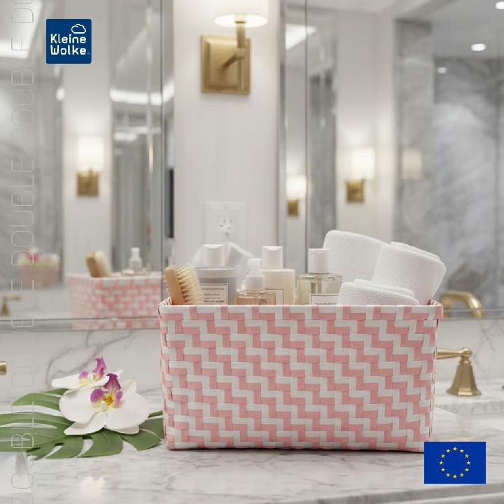 Корзина для хранения Kleine Wolke Box Double Light Pink 20х12х16,5см, цвет розовый
