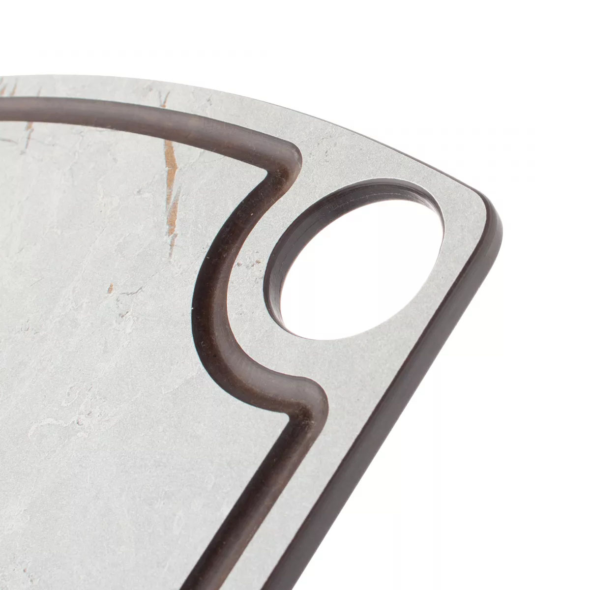 Доска разделочная c желобом ComposeEat Мраморный Грейс 22х15см