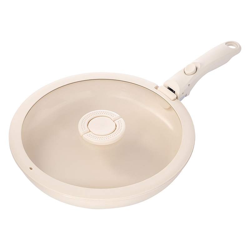 Сковорода с крышкой и съемной ручкой Smart Solutions Smart Ceramic 28см