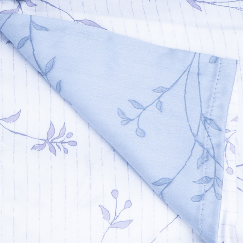 Комплект постельного белья 1,5-спальный Pappel, белый с голубым
