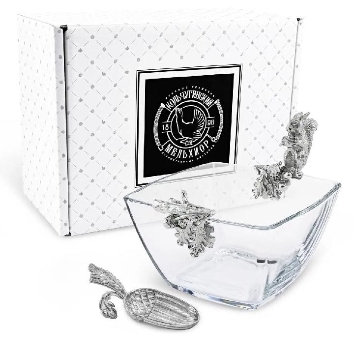 Набор для орехов Кольчугинский Мельхиор Летний сад никель