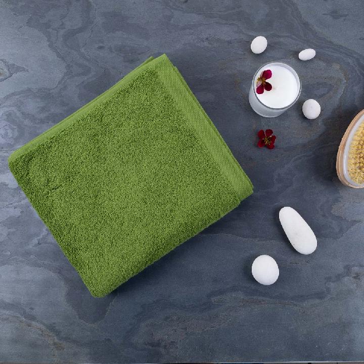 Полотенце махровое Lameirinho Aqua 50x100см, цвет оливковый