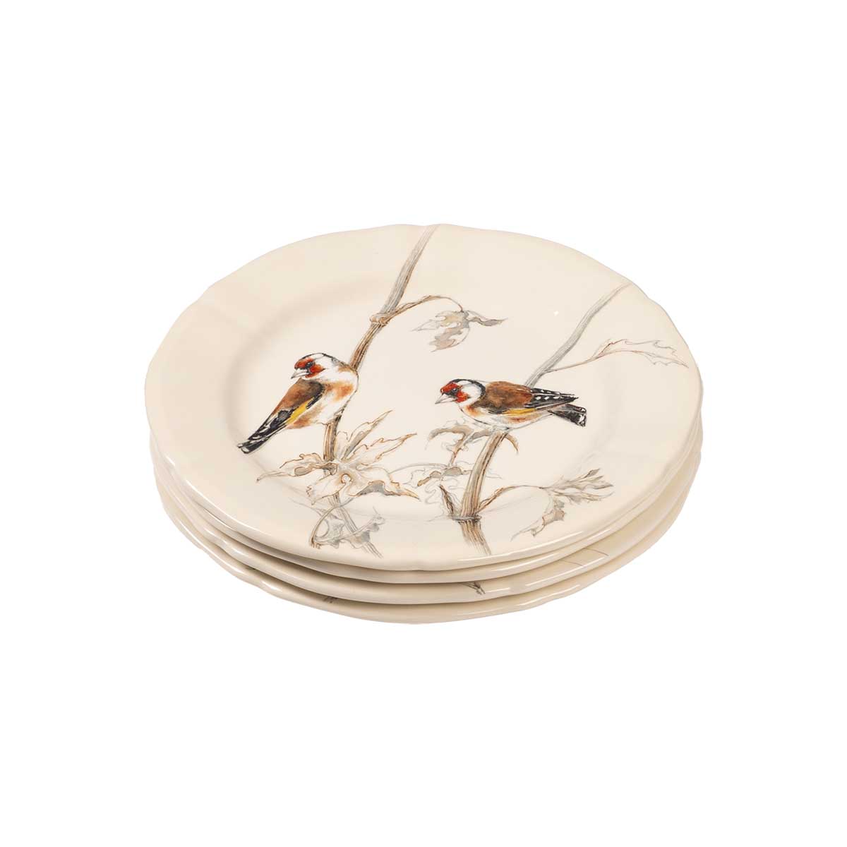 Набор тарелок десертных Gien Oiseaux Foret, 4шт