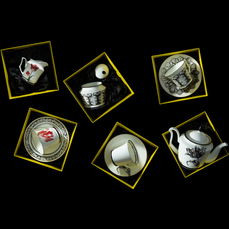 Чайная пара Императорский фарфоровый завод Сысоев Волшебный сад I