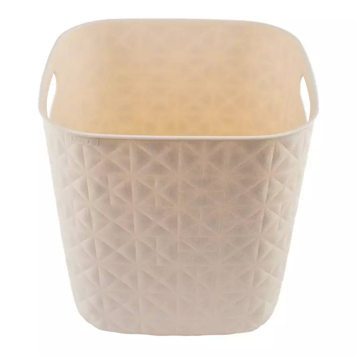 Корзинка квадратная Curver Softex 15л, цвет бежевый