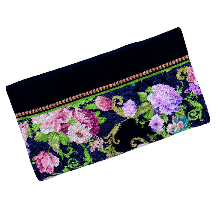 Плед Feiler Elisaveta 150x230см, иссиня-черный