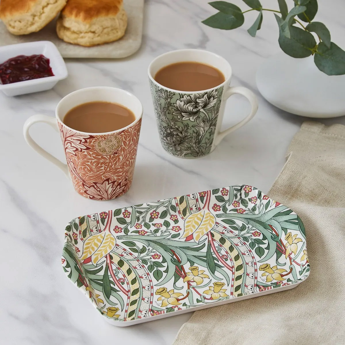 Набор кружек на подносе Spode Morris & Co 2шт