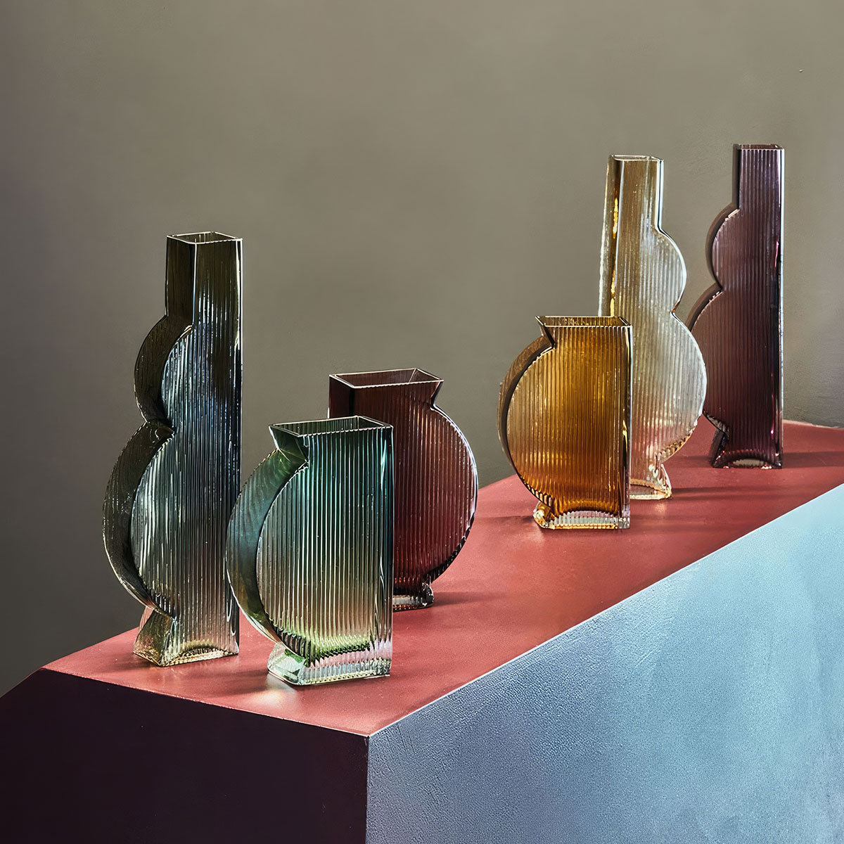 Ваза Andrea Fontebasso Tummy green 35см