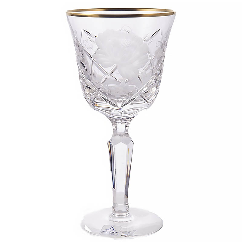 Набор бокалов Arnstadt Kristall Sunrose Gold 60мл, 6шт