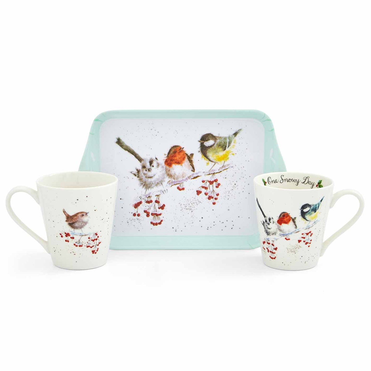 Набор кружек на подносе Royal Worcester’s Wrendale Designs Птицы 2шт