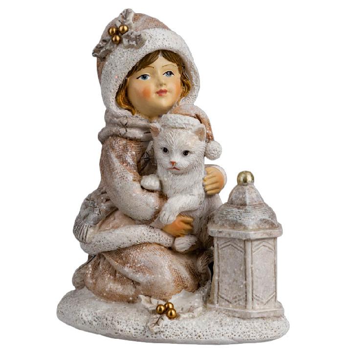 Сувенир ErichKrause Decor Девочка с котенком 9,5см